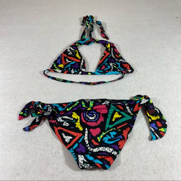 Victoria Secret MultiColor Triangle Bikini Suit Medium size Two piece swimsuit - Picture 11 of 11